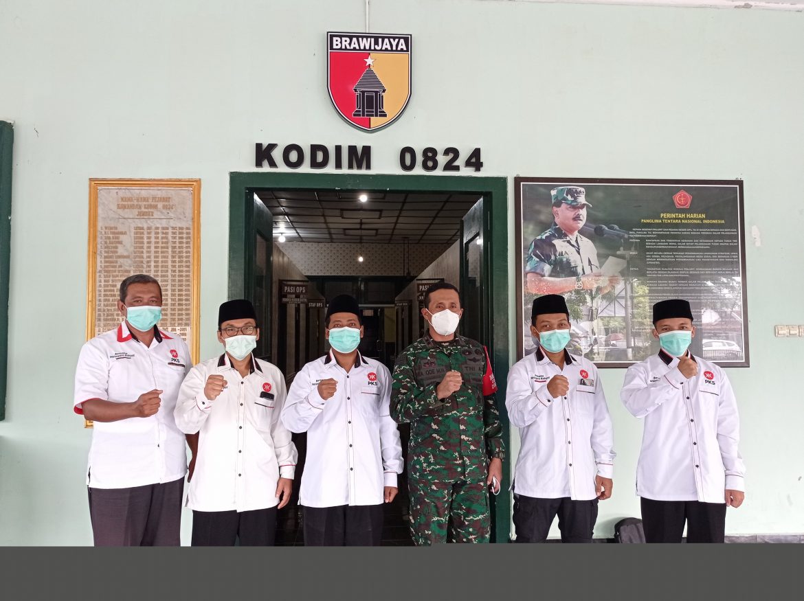 Siap Bersinergi, Kodim 0824 Sambut Hangat Silaturahim DPTD PKS Jember.